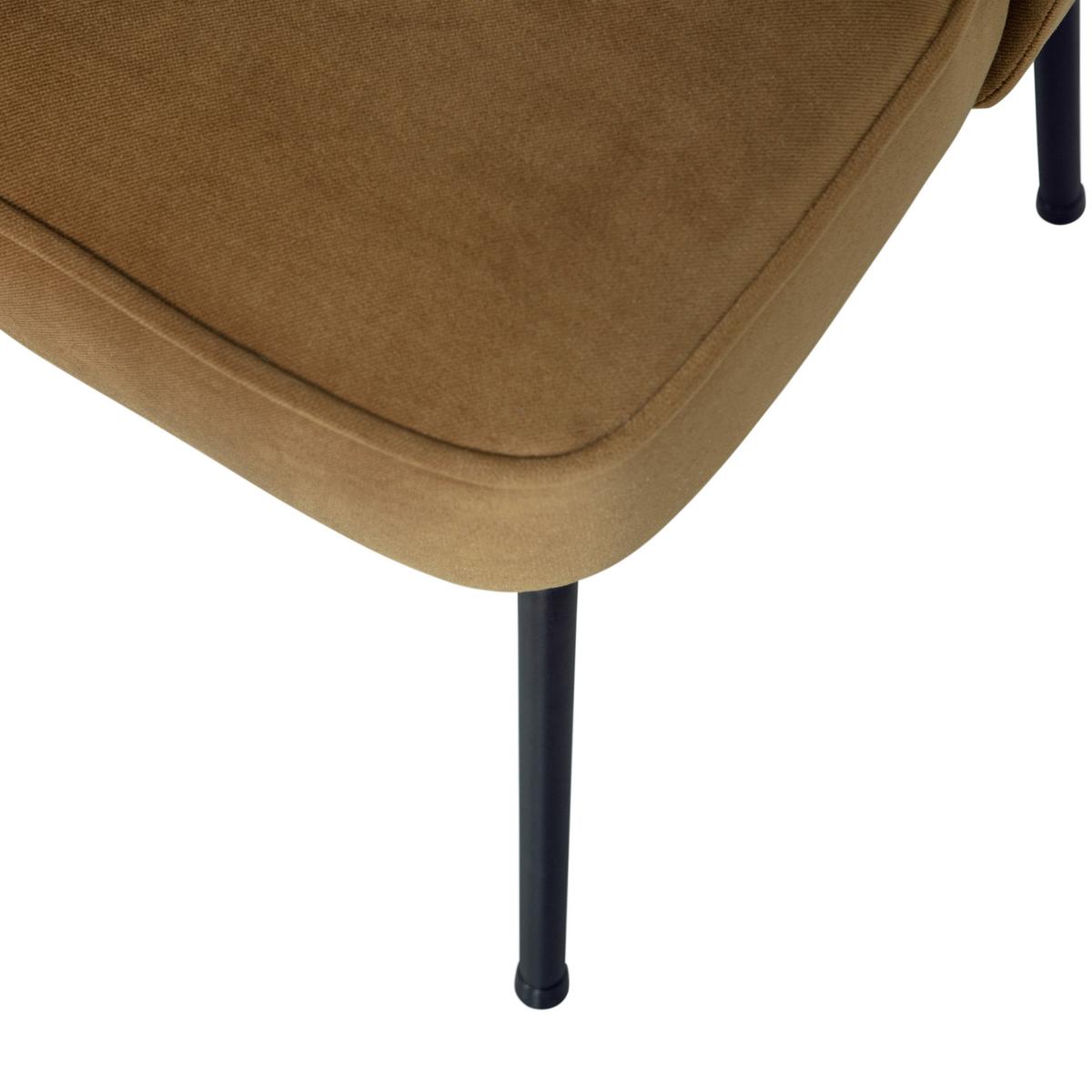Stuhl-Set Vogue Gelb B:  50cm - Gelb/Schwarz, MODERN, Textil/Metall (50/83/57cm) - Livetastic