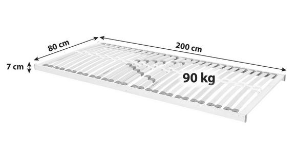 Lattenrost Primatex 200 80x200 cm 3 Zonen - Holz (80/200cm) - Primatex