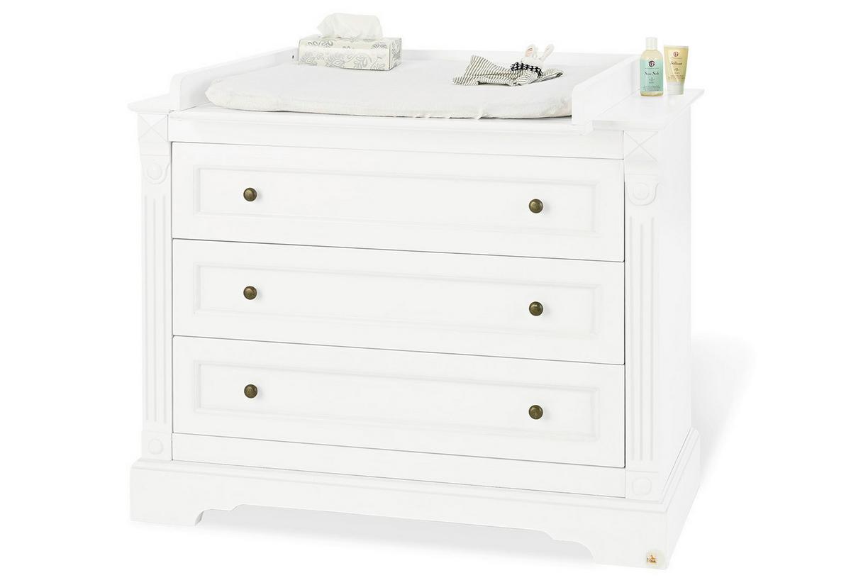 Wickelkommode 133467b Emilia - Weiß, Trend, Holzwerkstoff (119/101/78 bzw 58cm) - Pinolino
