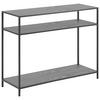 Konsolentisch Seaford Esche Dekor/Metall B: 100 cm - Schwarz, Trend, Holzwerkstoff/Metall (100/35/79cm) - MID.YOU
