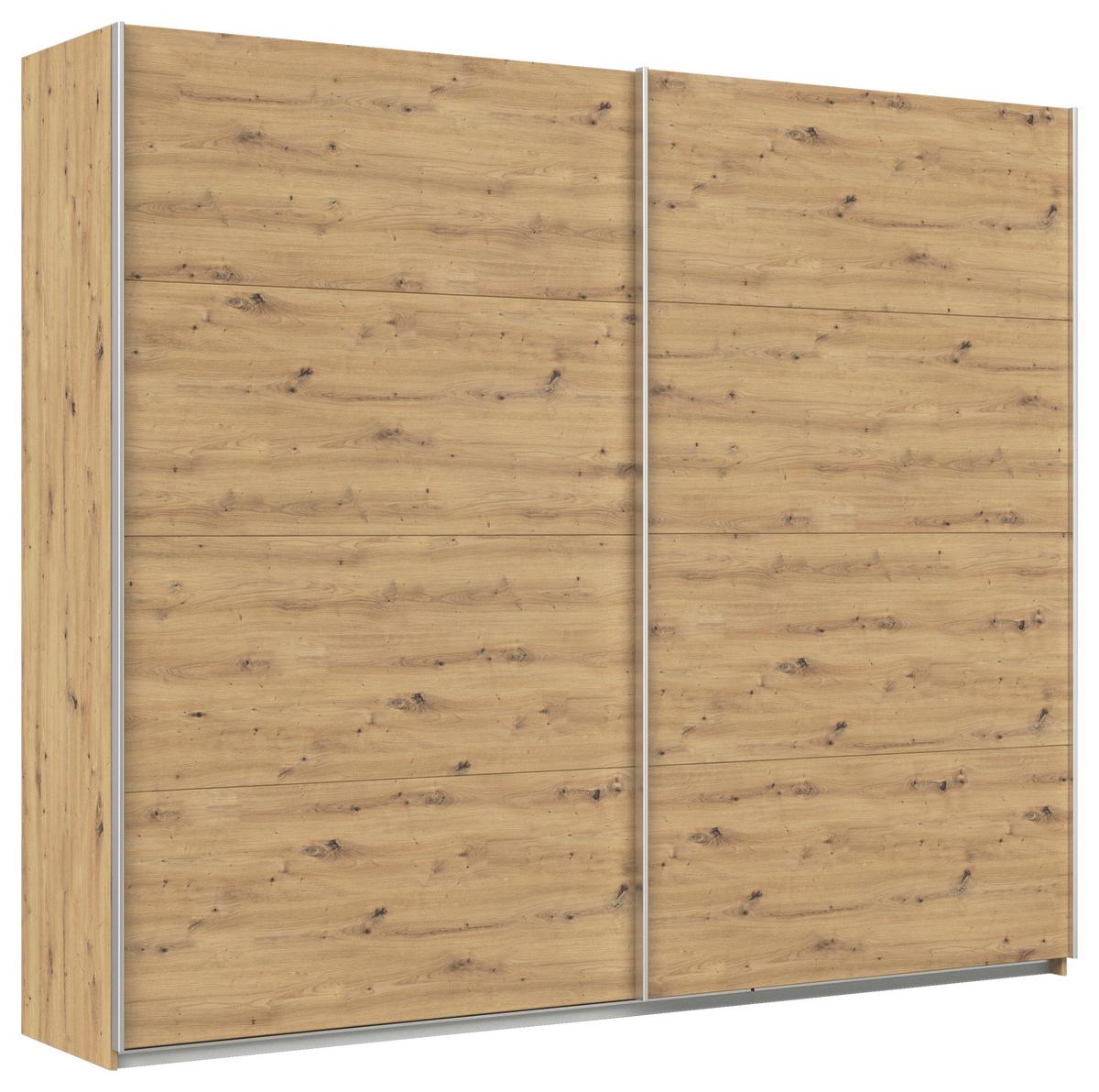 Schwebetürenschrank B: 271cm Fekdkirch Eiche Dekor - Eiche Artisan, MODERN, Holzwerkstoff (271/229/62cm)