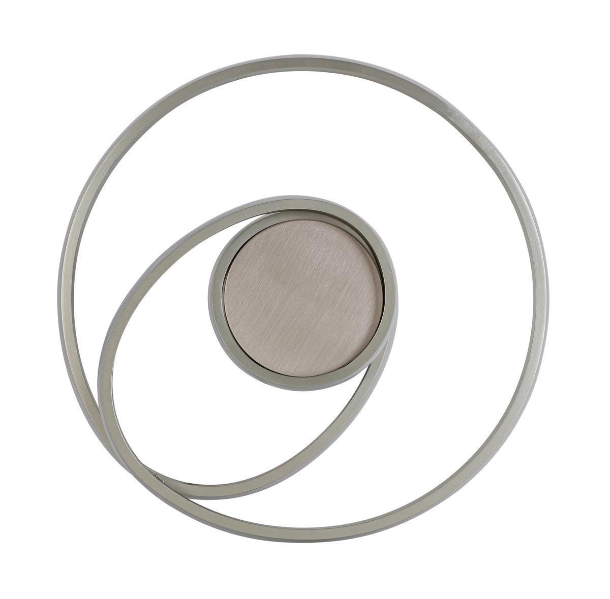 LED-Deckenleuchte Charlotte - Champagner/Weiß, Basics, Kunststoff/Metall (45/5,5cm) - Luca Bessoni