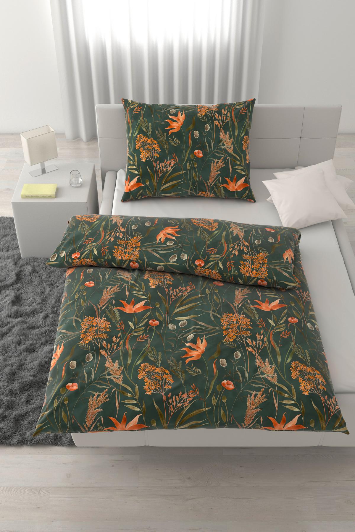 POVLEČENÍ NORA - zelená, Moderní, textil (140/200cm) - Mömax