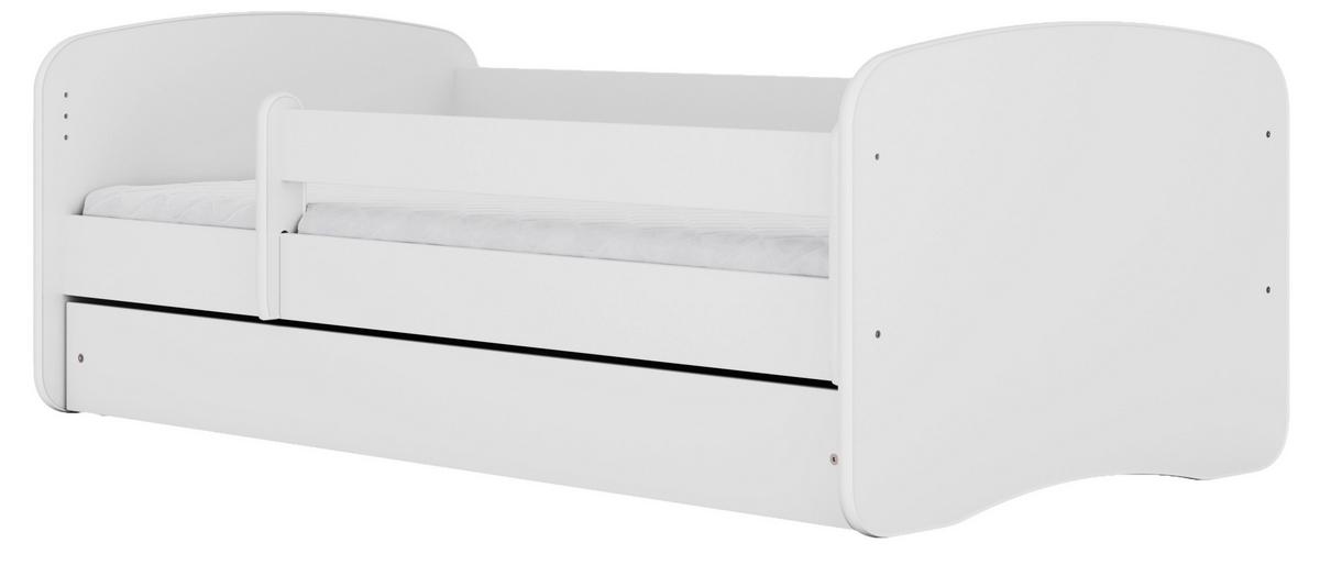 Kinder-/Juniorbett Babydreams inkl. Matratze 80x160 - Birkefarben/Weiß, MODERN, Holz/Holzwerkstoff (80/160cm) - MID.YOU