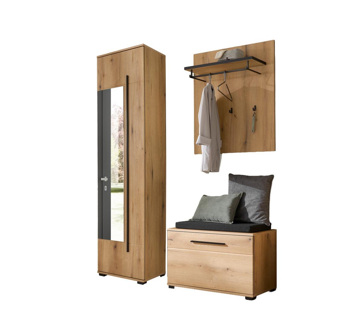 GARDEROBE Cantara Eichefarben B: 140cm - Eichefarben, MODERN, Holzwerkstoff (140/201/39cm) - MID.YOU