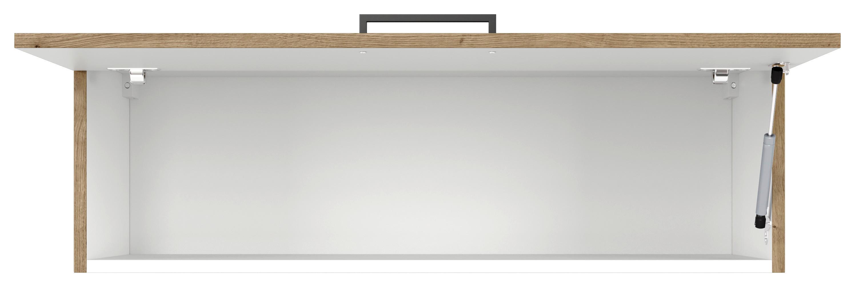 KUCHYŇSKÁ HORNÍ SKŘÍŇKA CARA KHW 100 - černá/dub artisan, Konvenční, kov/kompozitní dřevo (100/32/32cm) - FlexWell