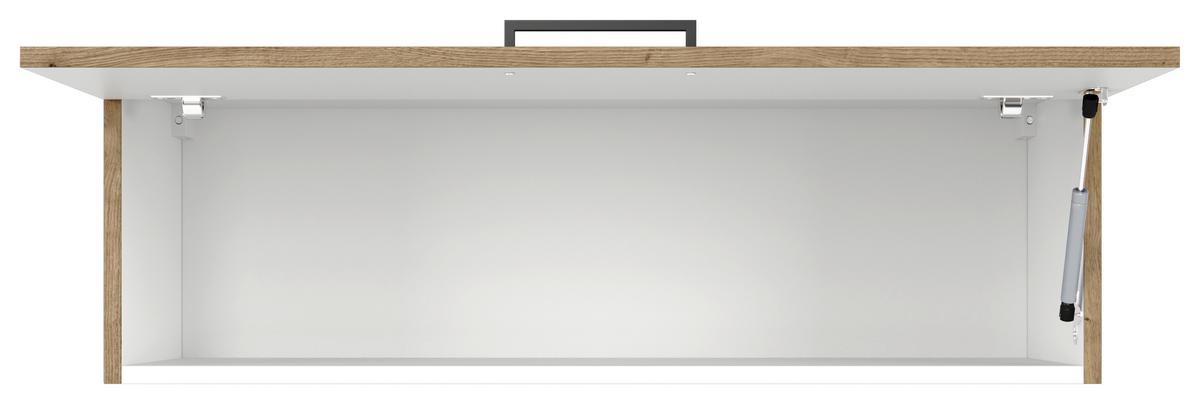 KUCHYŇSKÁ HORNÍ SKŘÍŇKA CARA KHW 100 - černá/dub artisan, Konvenční, kov/kompozitní dřevo (100/32/32cm) - FlexWell