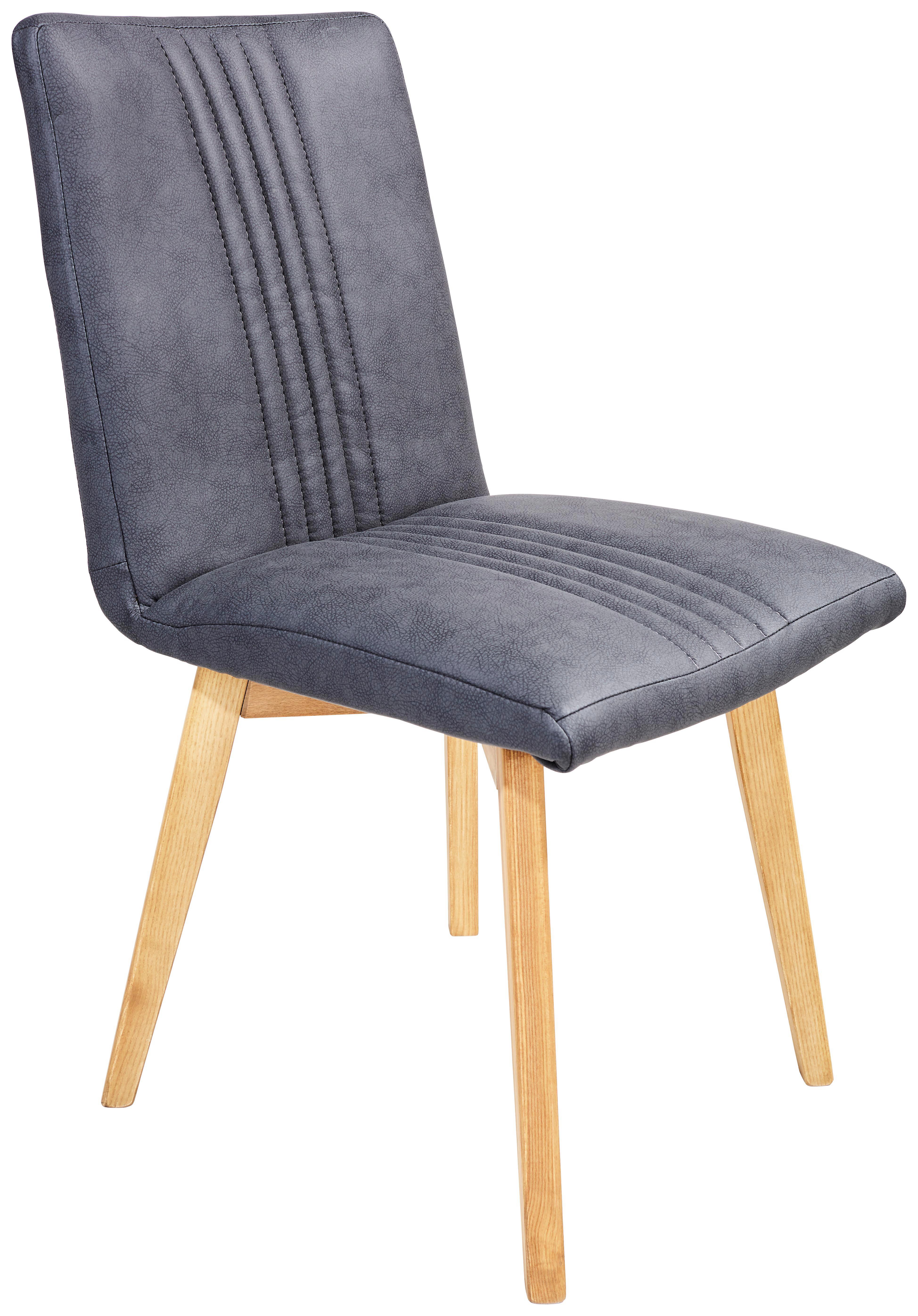 Szék Stella - Tölgyfa/Fekete, konvencionális, Fa/Textil (44/88/55cm)