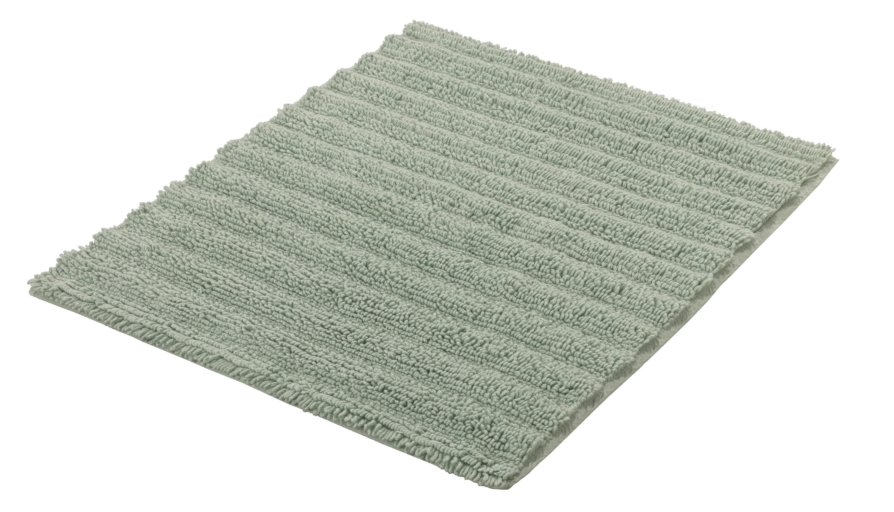 WC-Vorleger Yara Grün 50x60 cm waschbar - Grün, Basics, Textil (50/60cm) - Kleine Wolke
