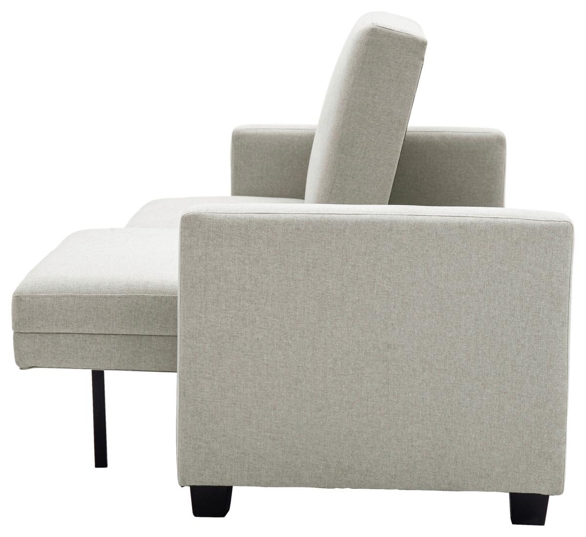 Schlafsofa Kipu Weiß B: 192 cm - Creme/Schwarz, Basics, Textil (192/76/85cm) - P & B