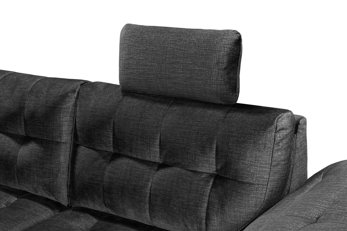 Ecksofa Estrella Schwarz S: 217x283 Cm - Schwarz, KONVENTIONELL, Textil (217/283cm) - MID.YOU