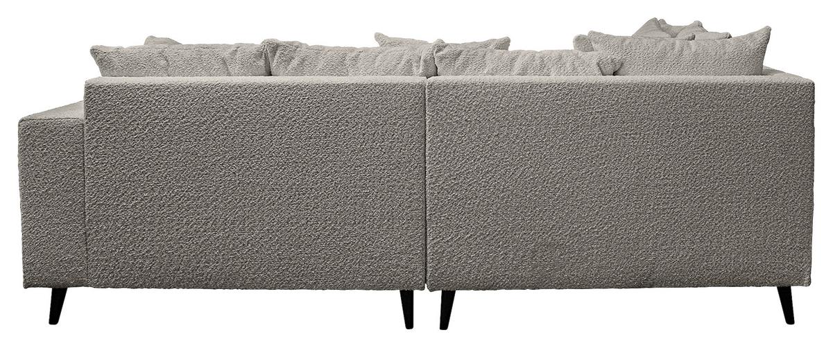 Ecksofa Pruno Dunkelgrau S: 174x247 Cm - Dunkelgrau/Schwarz, Design, Textil (174/247cm) - MID.YOU