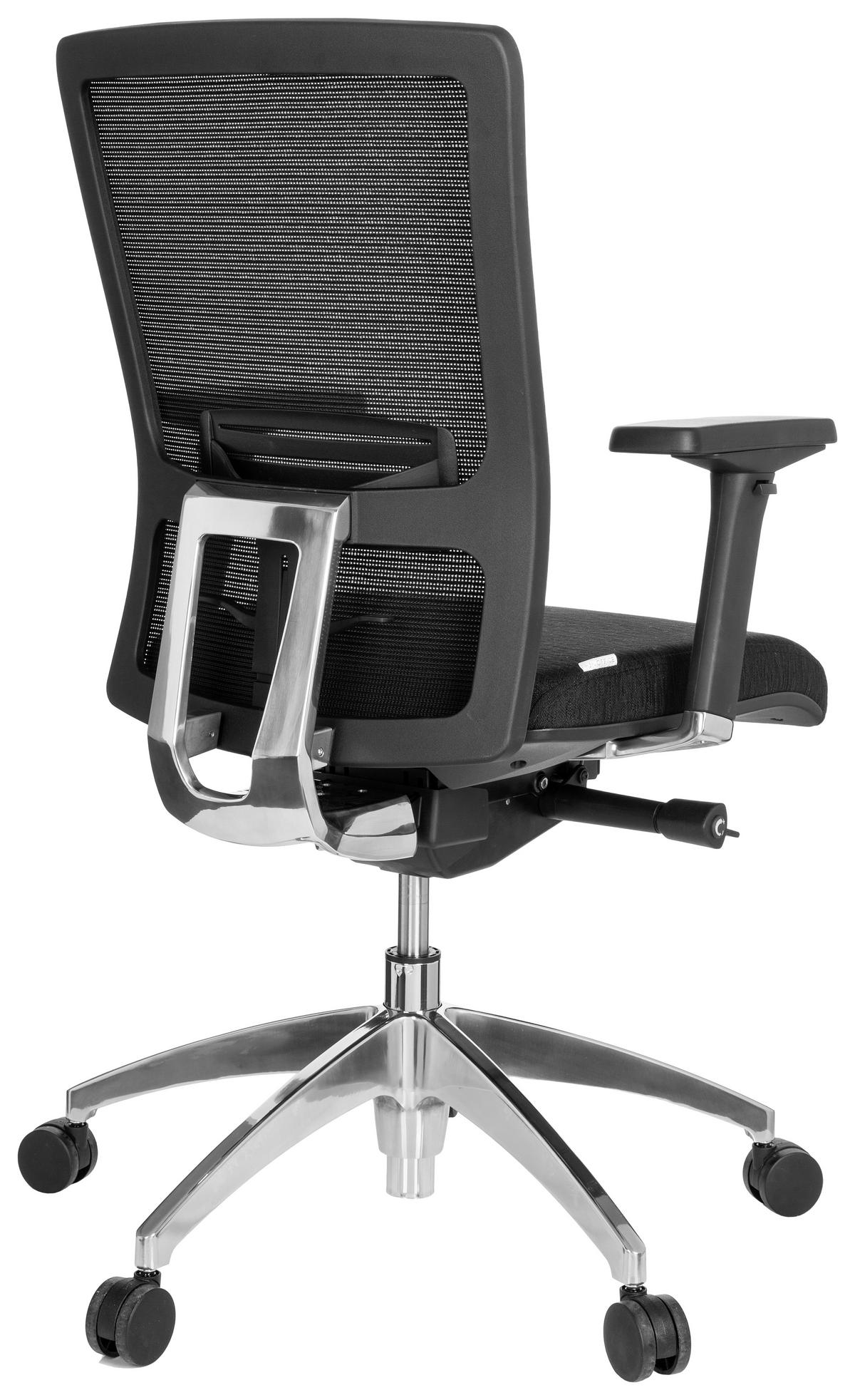 Drehstuhl Astra Base Schwarz - Alufarben/Schwarz, MODERN, Kunststoff/Textil (57/113/52cm) - MID.YOU