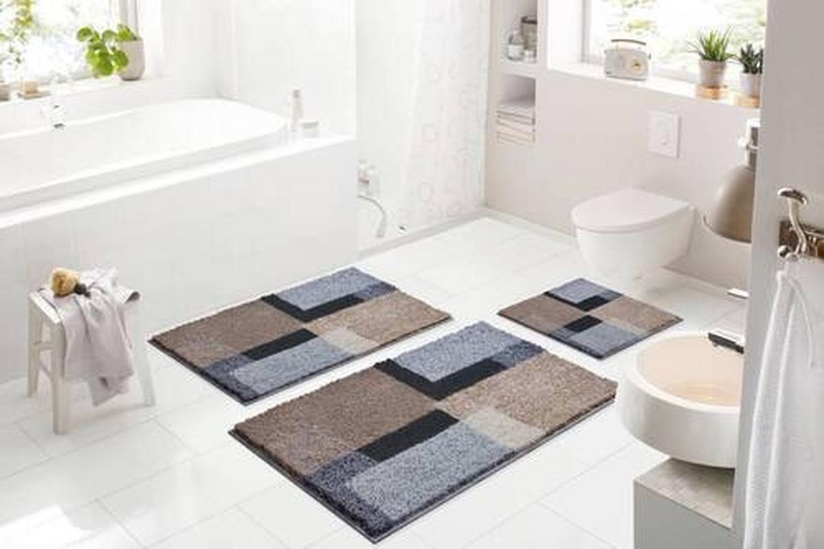 KOBERČEK DO KÚPEĽNE B4559-076001213 - čierna/sivá, Basics, textil (50/60cm) - Grund