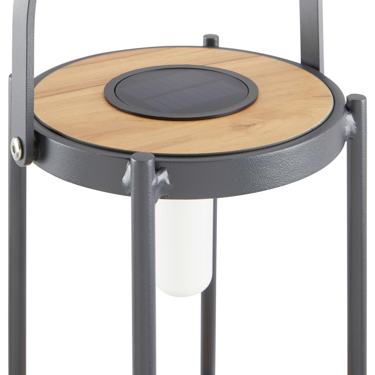 Solárne svietidlo PIOLA čierna - čierna, Modern, kov/plast (20/29/20cm) - Bessagi Garden