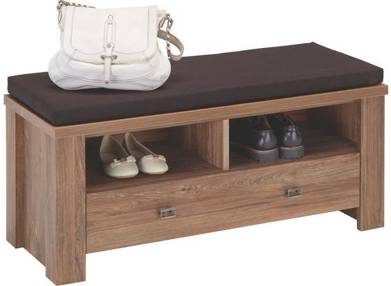 Lavica Brüssel - tmavohnedá, Štýlový, kompozitné drevo (100/48/40cm) - Mömax modern living Lavica Brüssel - tmavohnedá, Štýlový, kompozitné drevo (100/48/40cm) - Mömax modern living