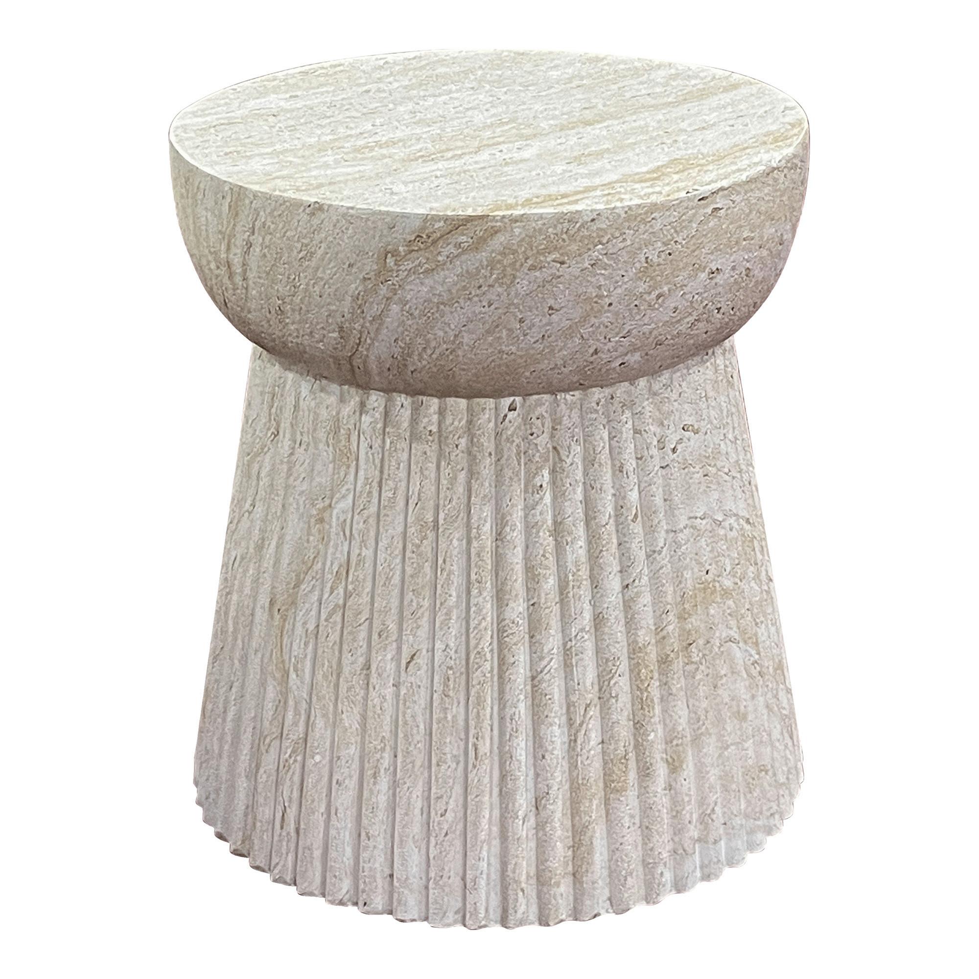 Beistelltisch Bonn Grauweiß, L/B/H: 43x50x43cm - Grauweiß, Basics, Keramik (43/50/43cm)