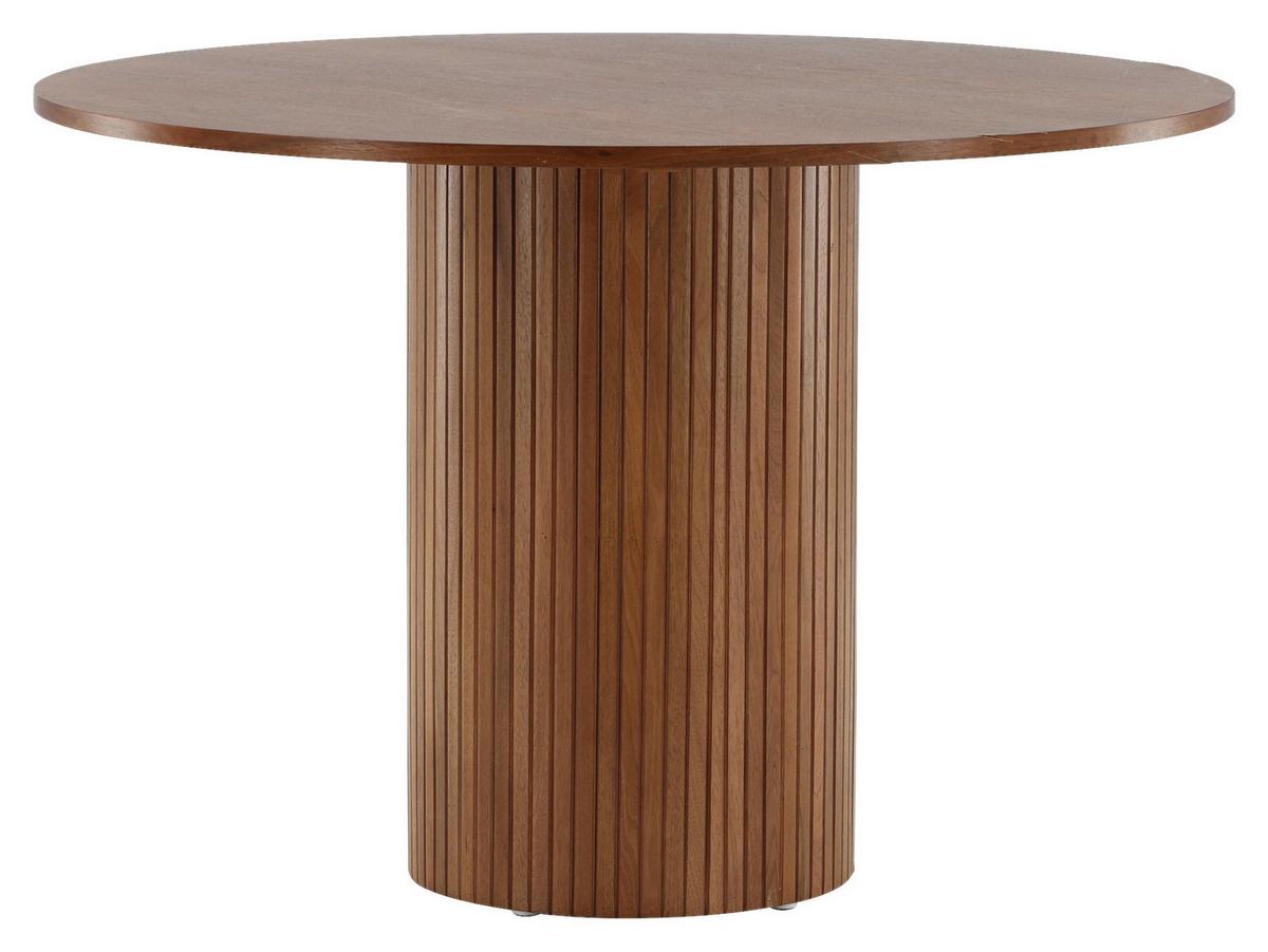 Esstisch Bianca - Walnussfarben, Design, Holzwerkstoff (110/110/75cm) - Livetastic
