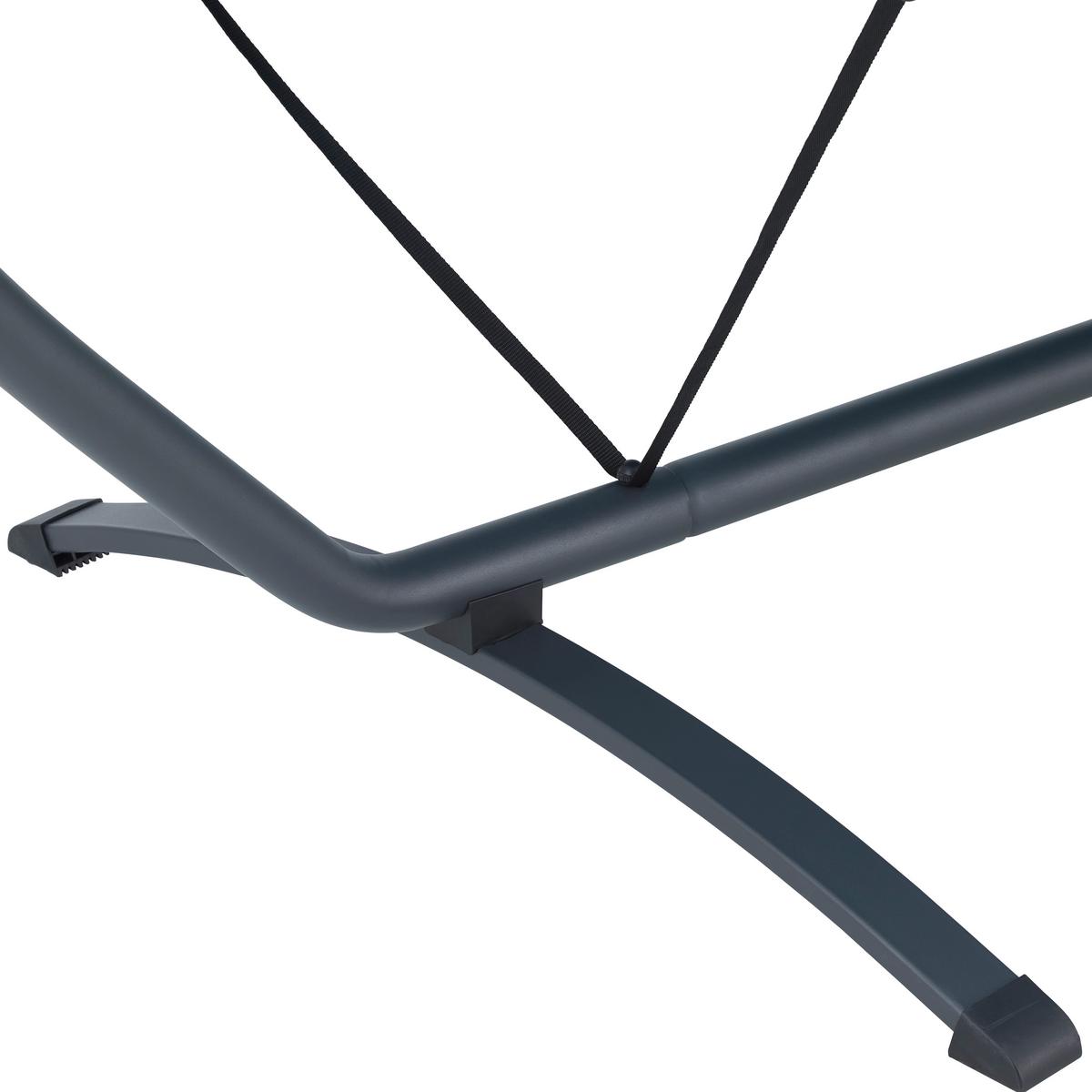 Relaxačné lehátko ILVA BLU - modrá/tmavosivá, Modern, kov/textil (278/113/181cm) - Bessagi Garden