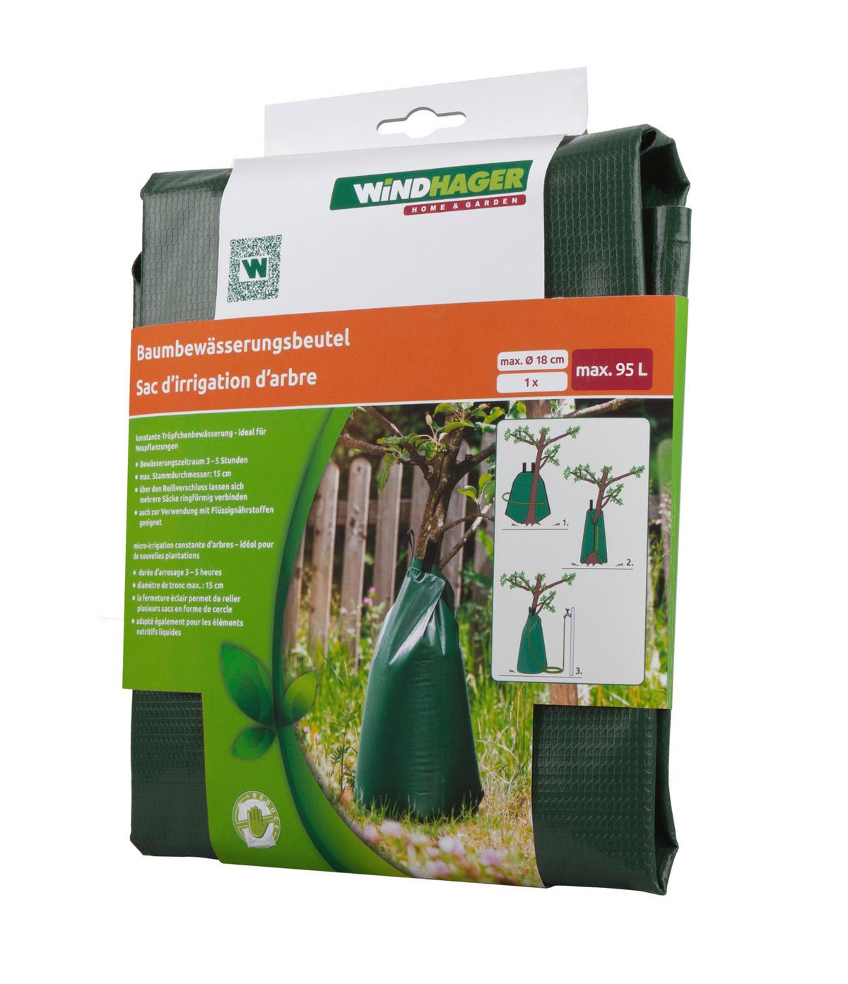 Baumbewässerungsbeutel 95 Liter - Grün, Basics, Kunststoff (115cm)