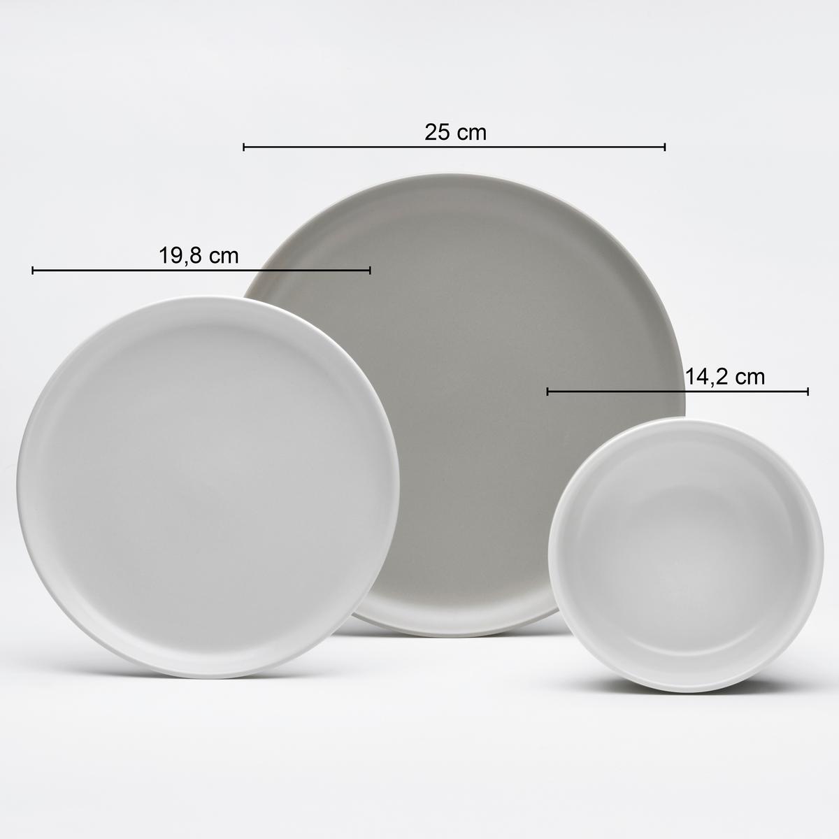 KOMBISERVICE Taupe, 16--Teilig., - Taupe/Sandfarben, Basics, Keramik - Van Well
