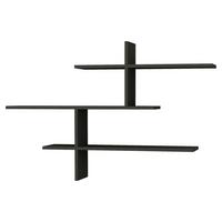 Nástenný regál, š: 123 cm - antracitová, Design, kompozitné drevo (123/81/22cm) - Livetastic
