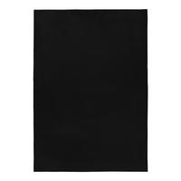 Hochflorteppich, Schwarz Pouffy - Schwarz, Basics, Textil (80/150cm)