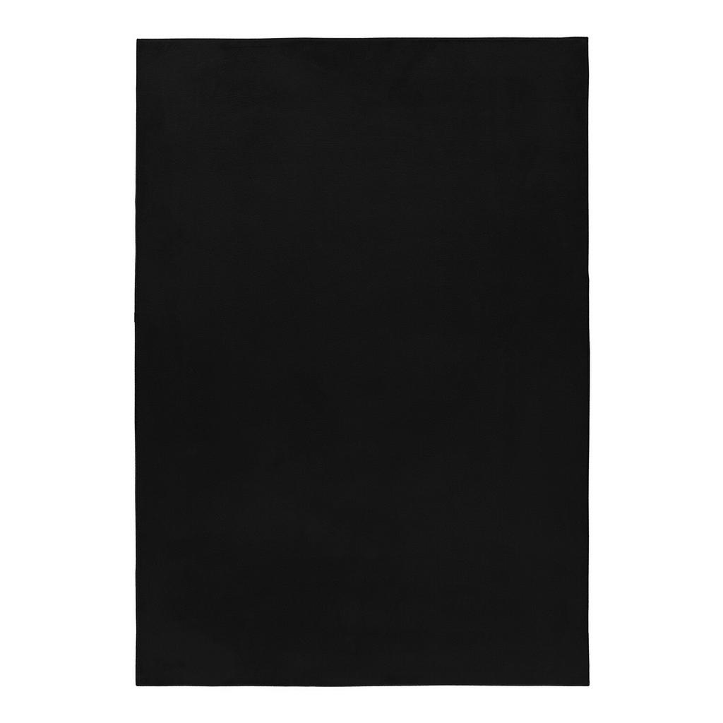 Hochflorteppich, Schwarz Pouffy