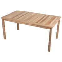 Gartentisch Solo - Braun, Basics, Holz (160/90/75cm) - Gardenson