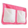 Betttasche aus Baumwolle mit 2 Fächern, Rosa/Weiß - Rosa/Weiß, KONVENTIONELL, Textil (56/32/2cm) - MID.YOU