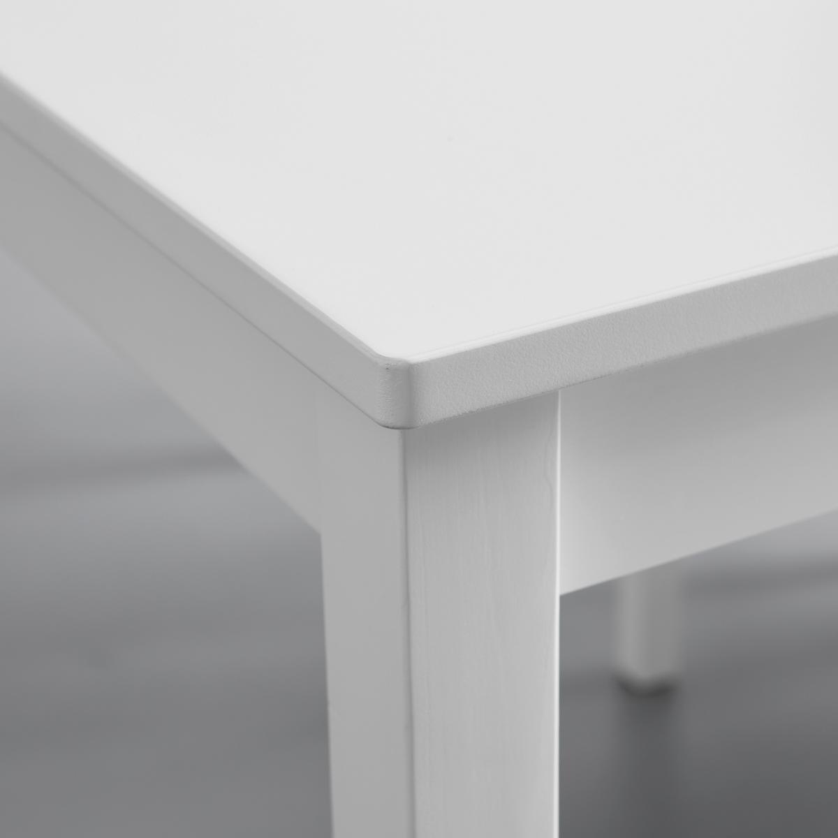Stolová súprava AMIRA biela - biela, Modern, drevo (118/43/75/40.5/73/86cm) - Bessagi Home