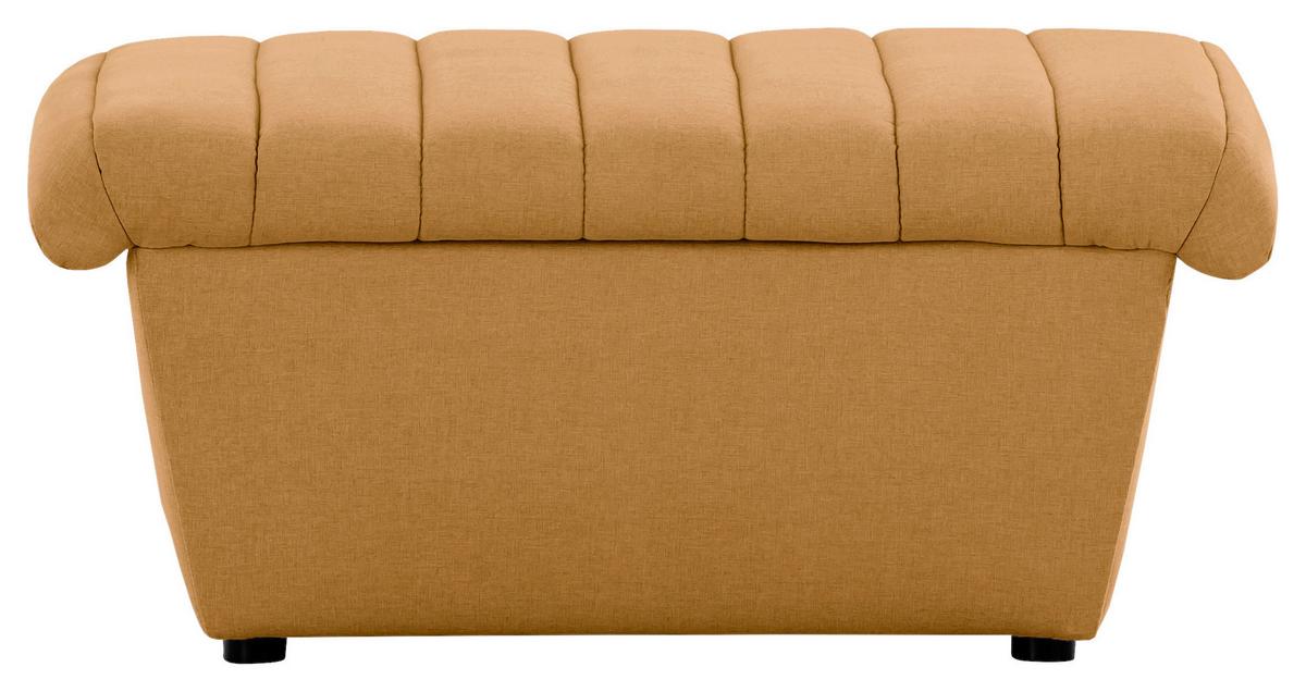 Hocker Looks Viii - Senfgelb/Schwarz, Design, Textil (90/43/105cm) - LOOKS by W.Joop