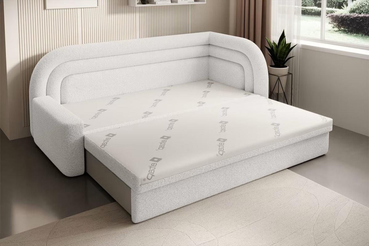 Récamiere Fabillo Weiß B: 223 Cm - Schwarz/Weiß, Design, Textil (223/80/86cm) - MID.YOU