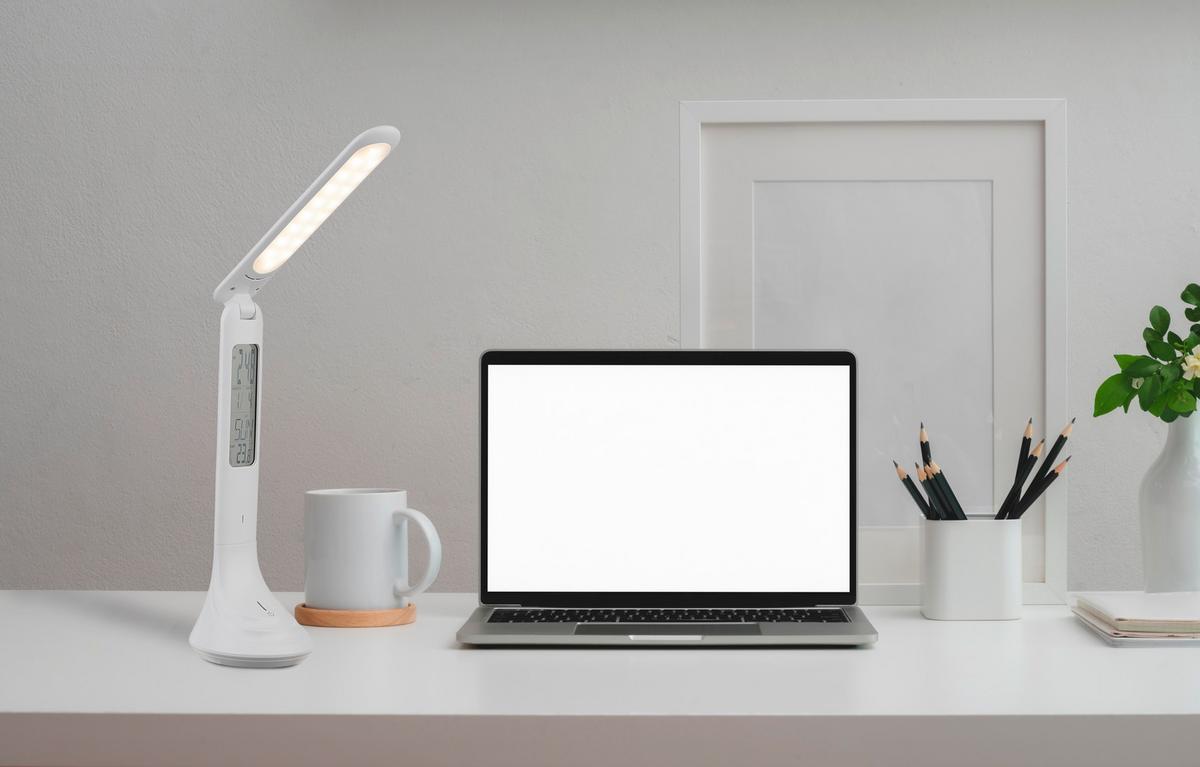 LED-Schreibtischleuchte 58329w - Weiß, Basics, Kunststoff (20/9/42,5cm) - Globo