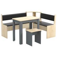 Eckbankgruppe Esal Anthrazit S: 153/115 cm - Anthrazit, MODERN, Holzwerkstoff (153/115cm) - MID.YOU
