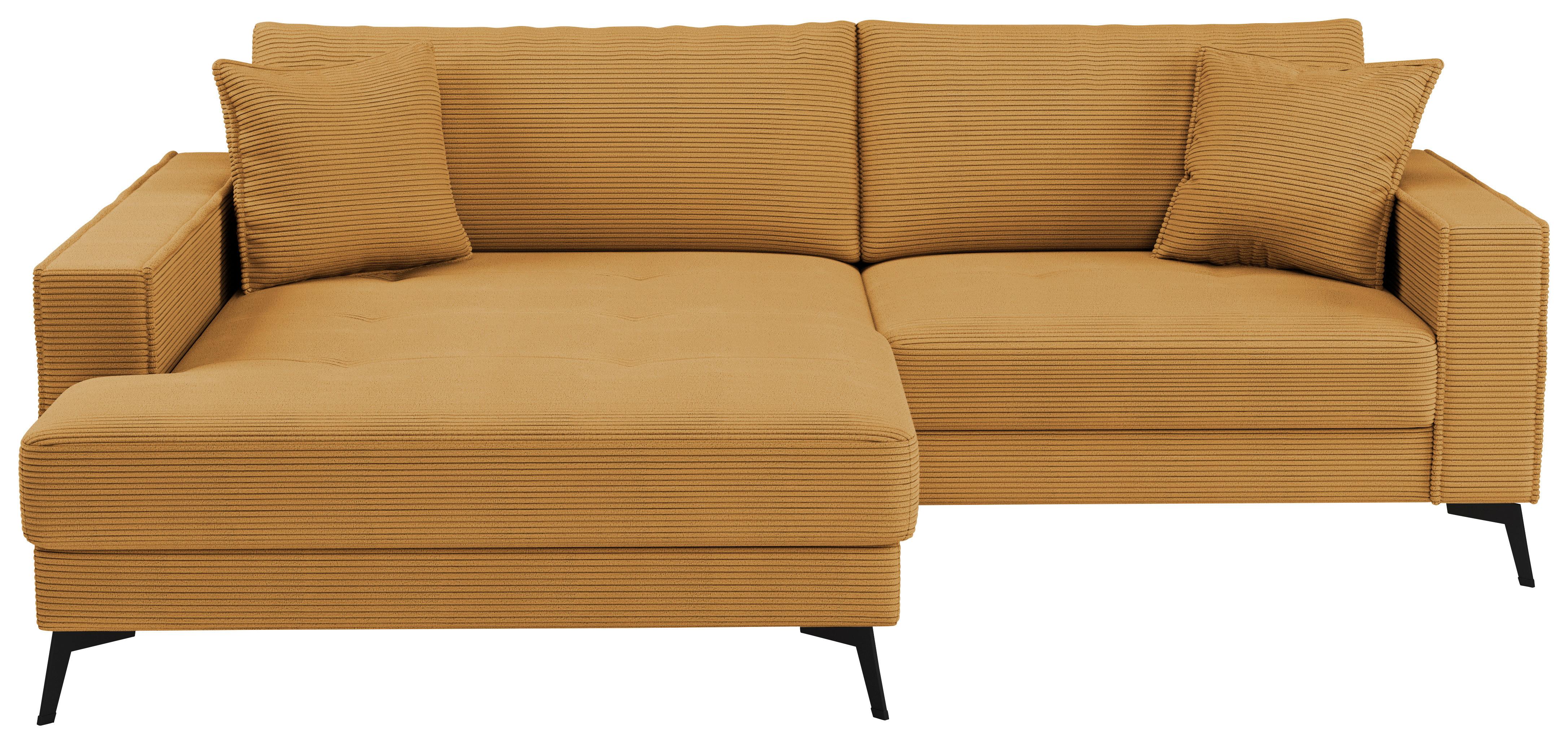 Ecksofa Ted Senfgelb S: 174x228 cm