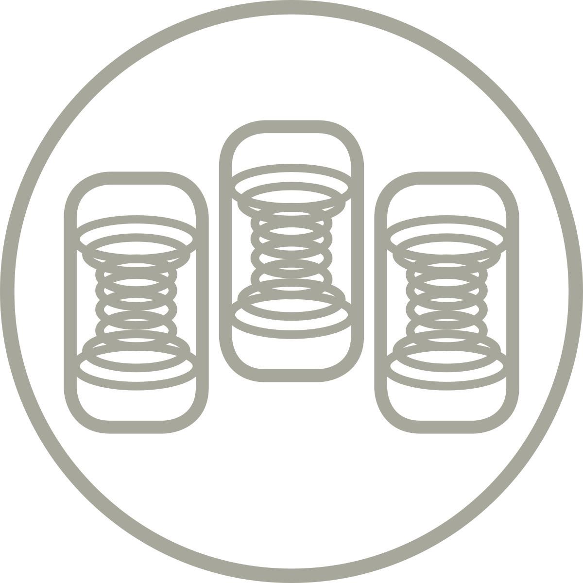 Taschenfederkernmatratze Pluma Coco 90x200cm Fest - Weiß, Textil (90/200cm) - Ele