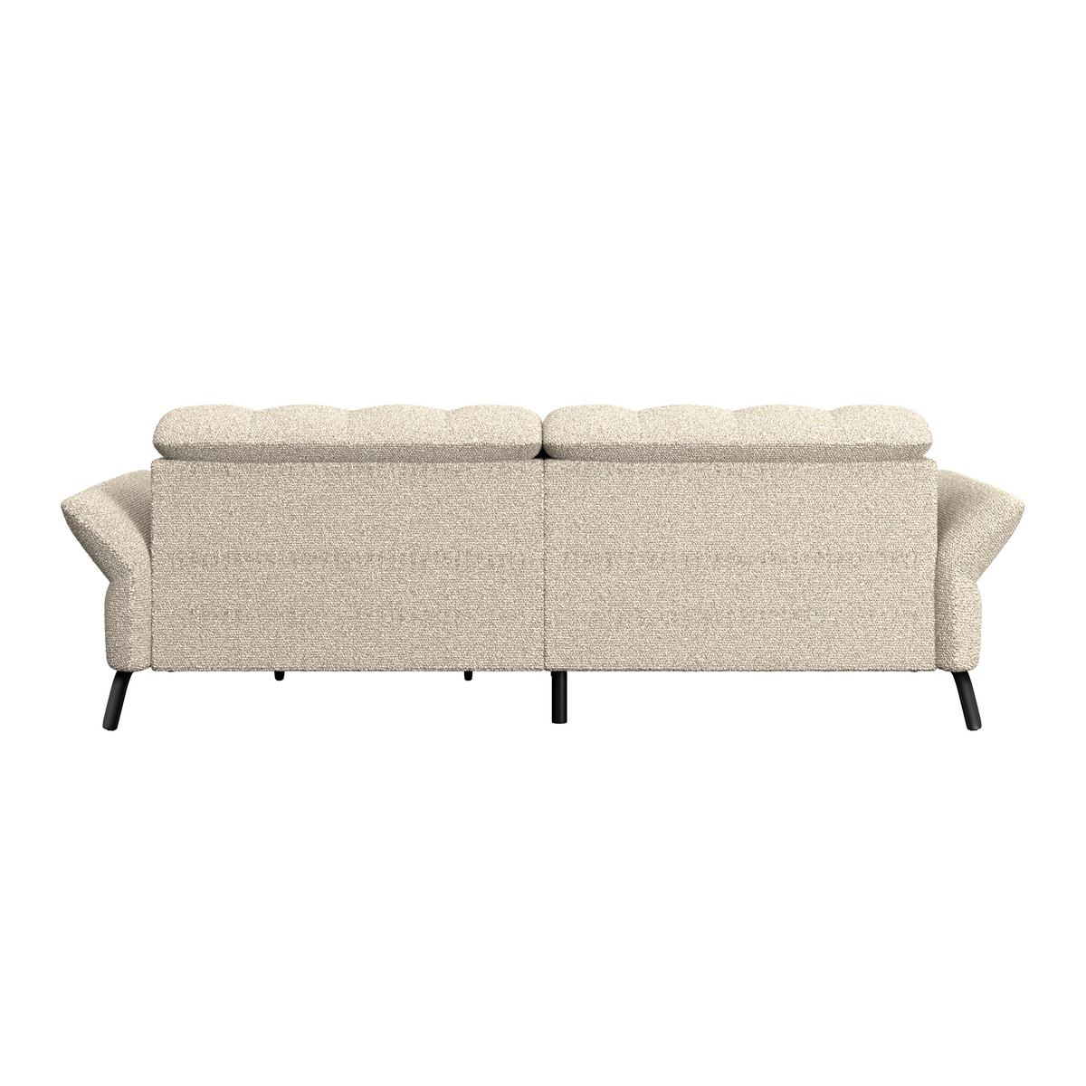 Ecksofa Coast Beige, 173x244cm - Beige/Schwarz, KONVENTIONELL, Holzwerkstoff/Textil (173/244cm)