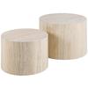 Couchtischset Dice Beige, 58 Cm - Beige, Design, Holzwerkstoff (58/58/40cm) - MID.YOU