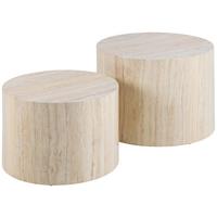 Couchtischset Dice Beige, 58 Cm - Beige, Design, Holzwerkstoff (58/58/40cm) - MID.YOU