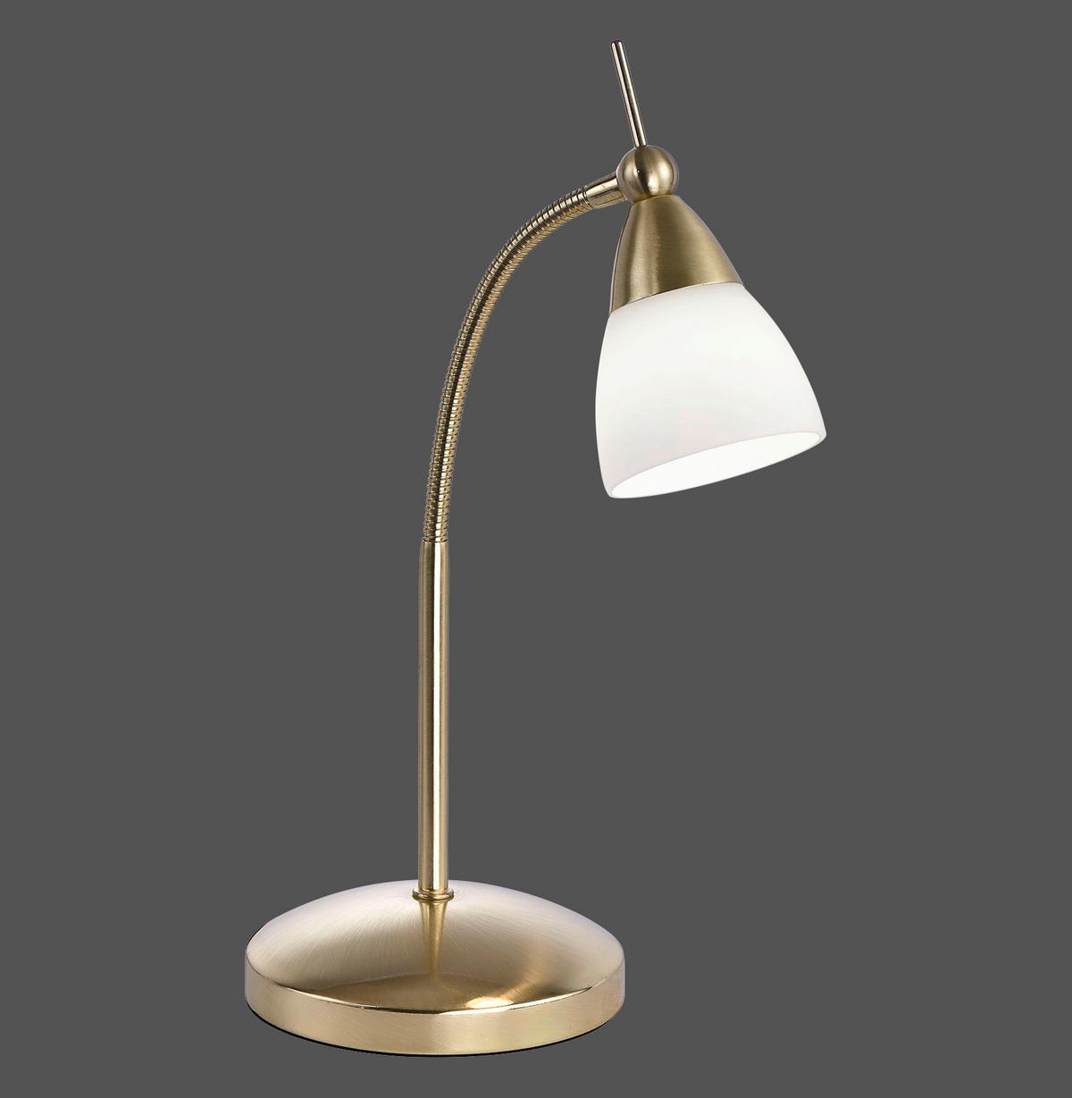 LED-Tischleuchte 4001-60 Pino - Messingfarben, Basics, Glas/Metall (30/30/45cm) - Paul Neuhaus
