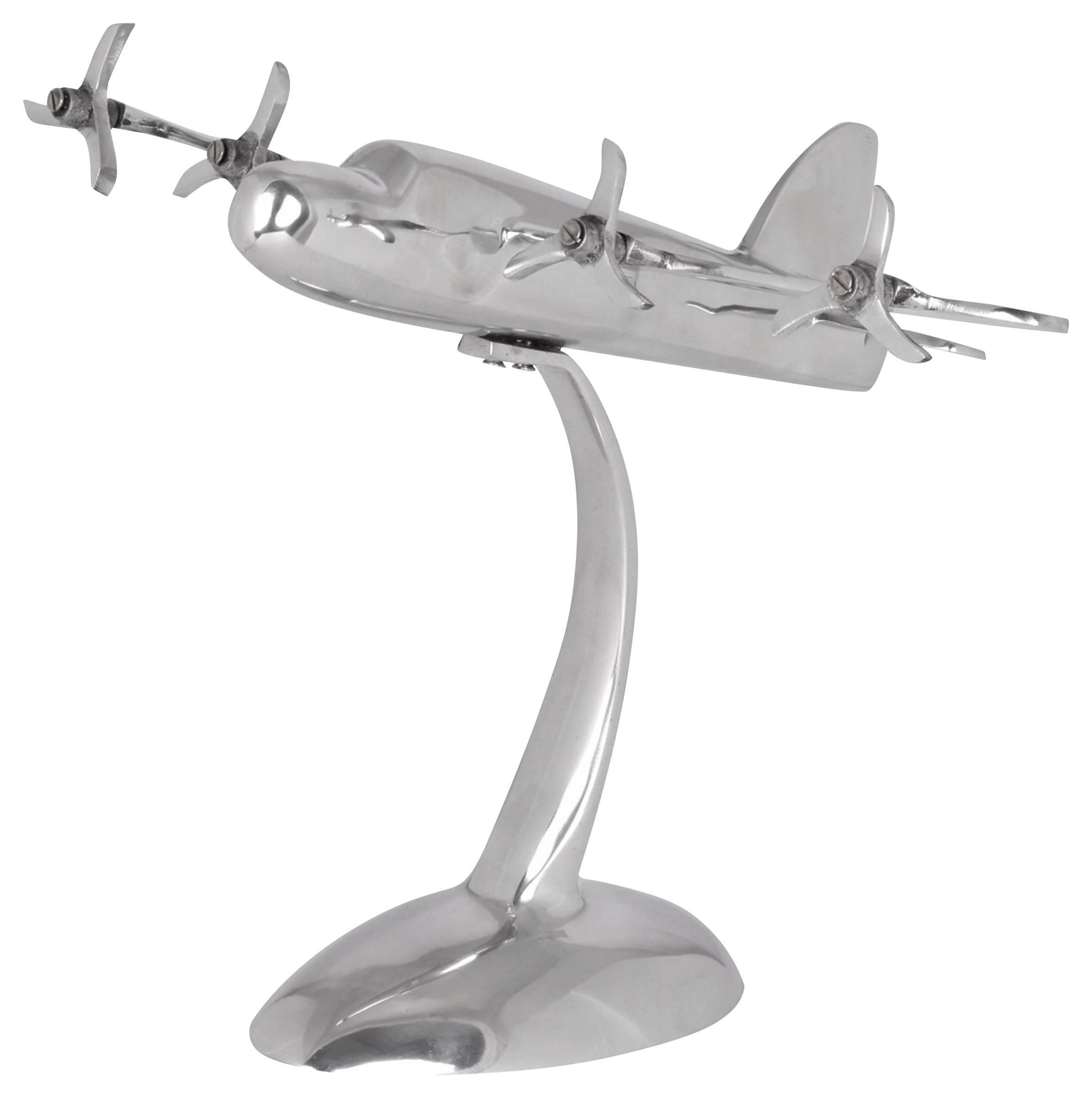SKULPTUR Wohnling Silberfarben B: 42 cm - Silberfarben, MODERN, Metall (42/30/30cm) - MID.YOU