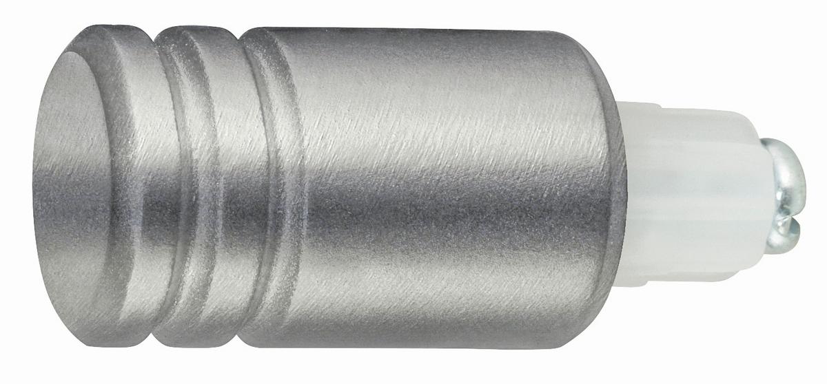 KONCOVKA COMBI ZYLINDER, 2 KS/BALENÍ - barvy nerez oceli, Moderní, kov (1/1/1cm) - Modern Living