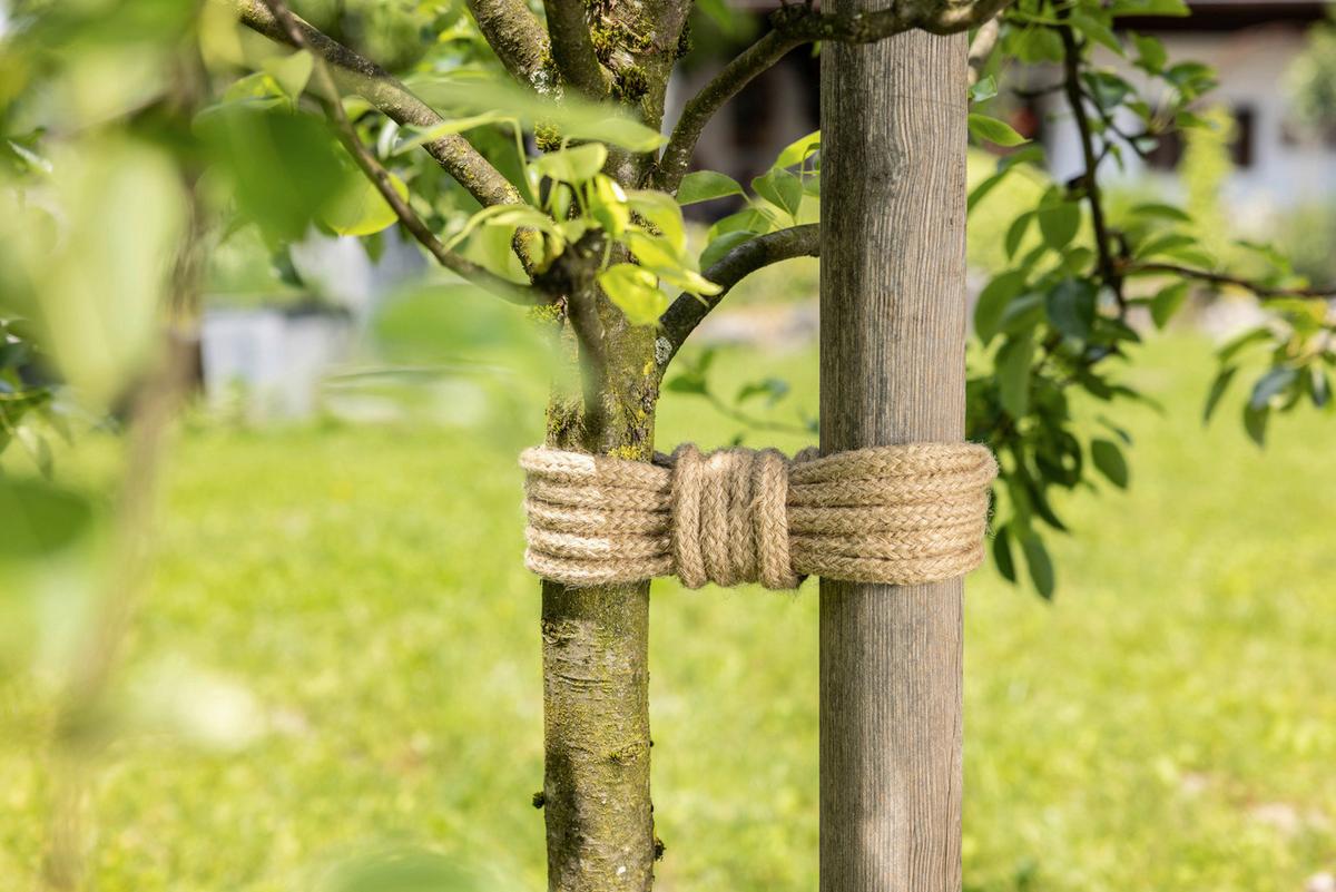 Dekoband, 5m, Jute Geflochten - Braun, Basics, Textil (5/500cm)