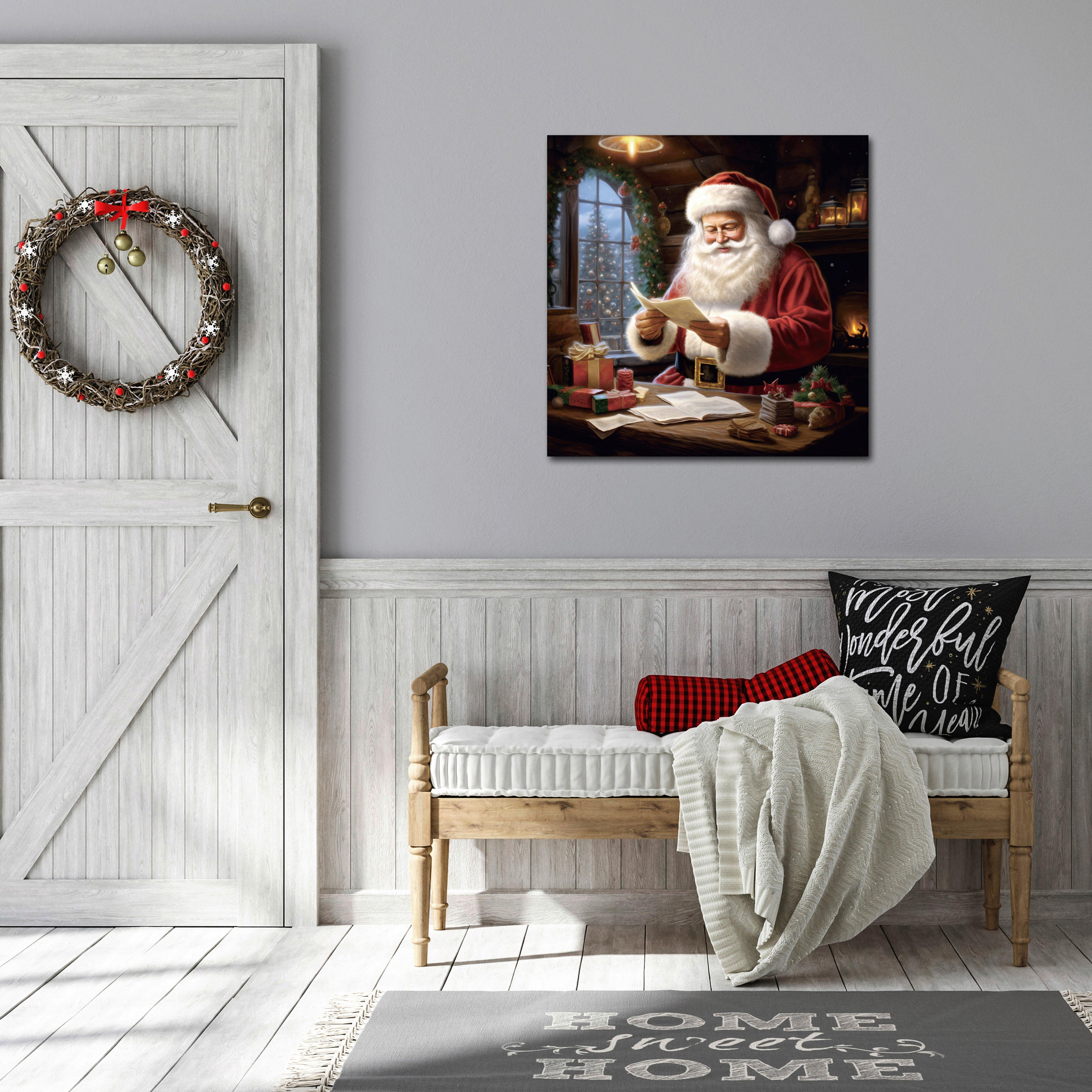 Leinwandbild Santa - Multicolor, KONVENTIONELL, Holz/Kunststoff (40/40/2,5cm) - Luca Bessoni