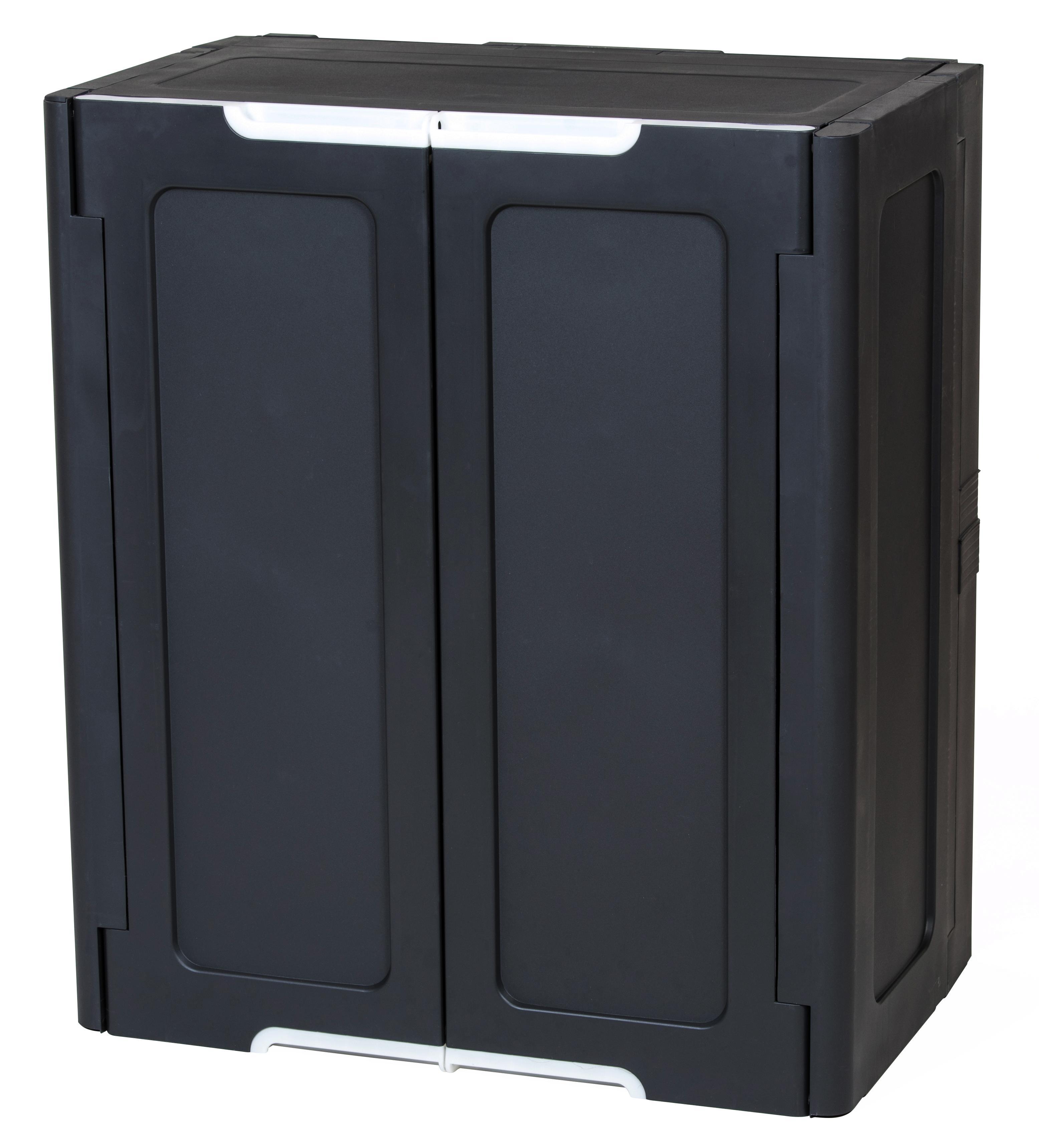 Geräteschrank Magix Stapelbar - Dunkelgrau, Basics, Kunststoff (76/90,5/47cm) - Keter