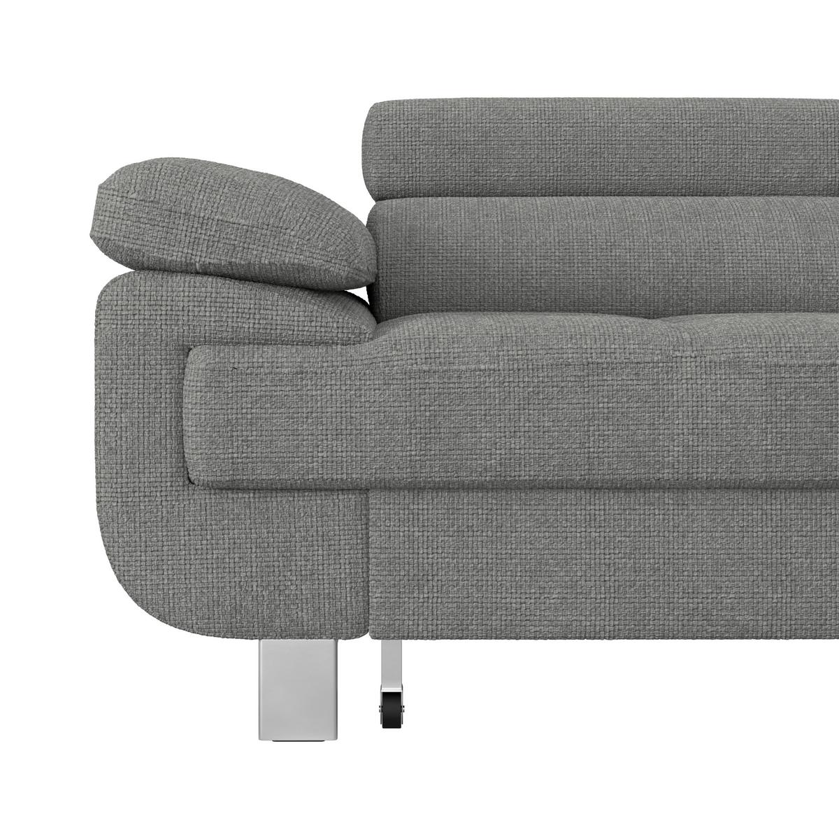 Ecksofa Savona - Dunkelgrau, MODERN, Textil (270/230cm) - Ondega