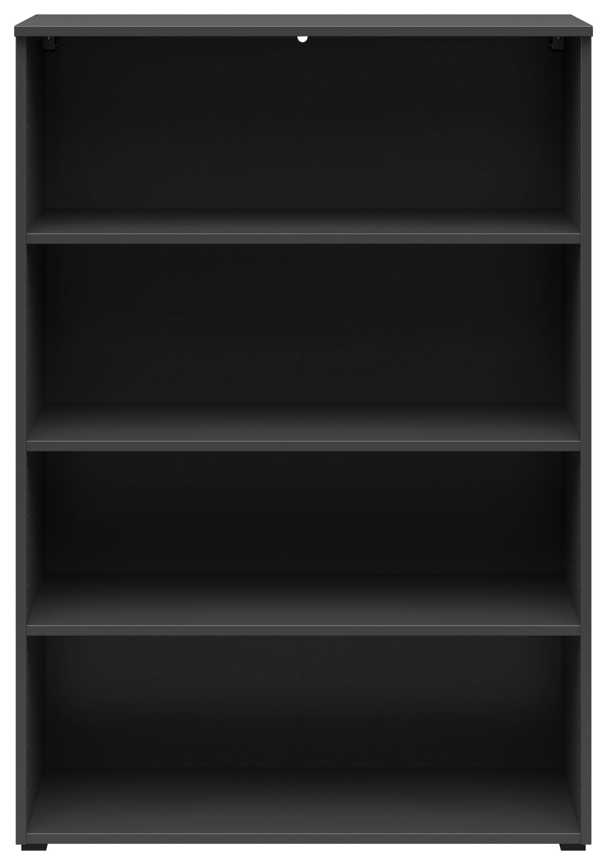 Regál Cabinet š: 80 cm - grafitová/antracitová, Modern, kompozitné drevo/plast (80/115/40cm)
