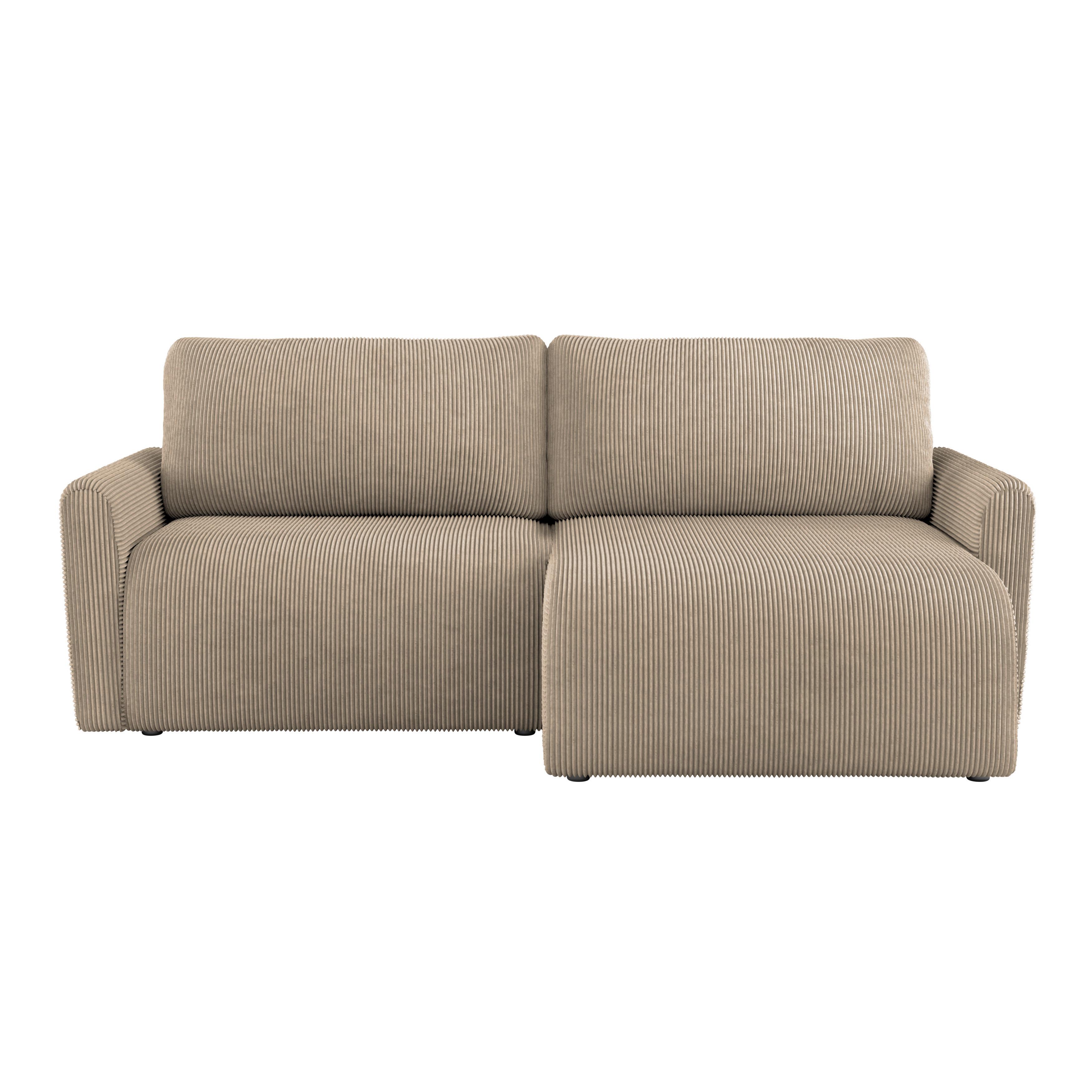 Ecksofa mit Schlaffunktion Josh Creme 229x146 cm - Creme, Trend, Textil (229/146cm)