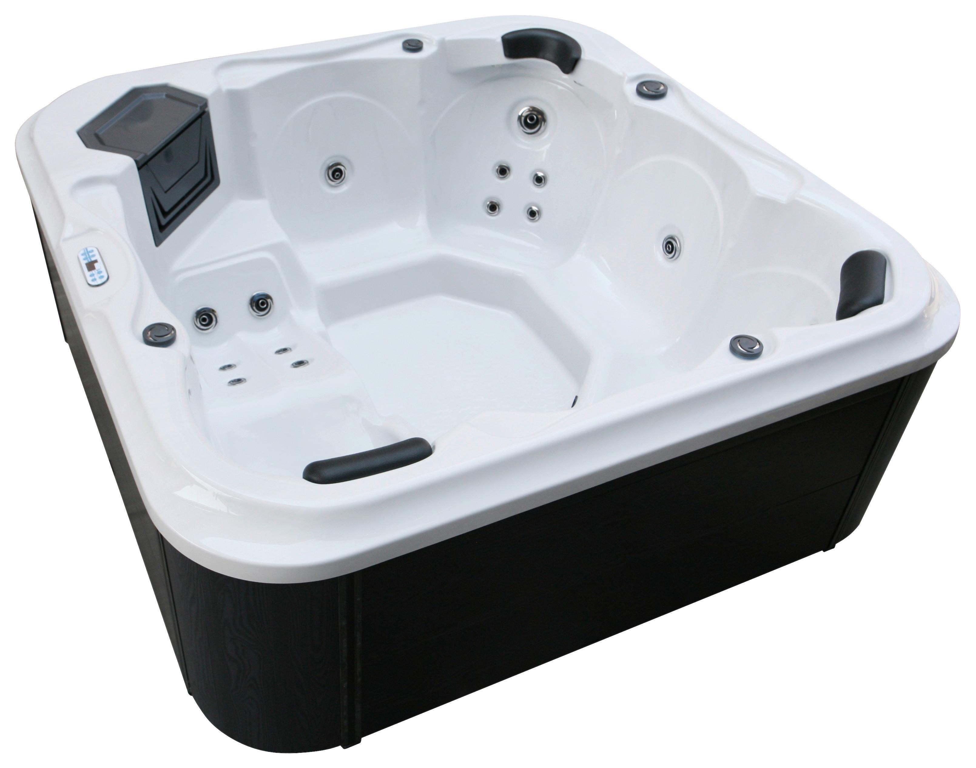 Whirlpool Kunststoff XXL1958 210x210x80 cm - Schwarz/Weiß, Basics, Kunststoff (210/80/210cm)